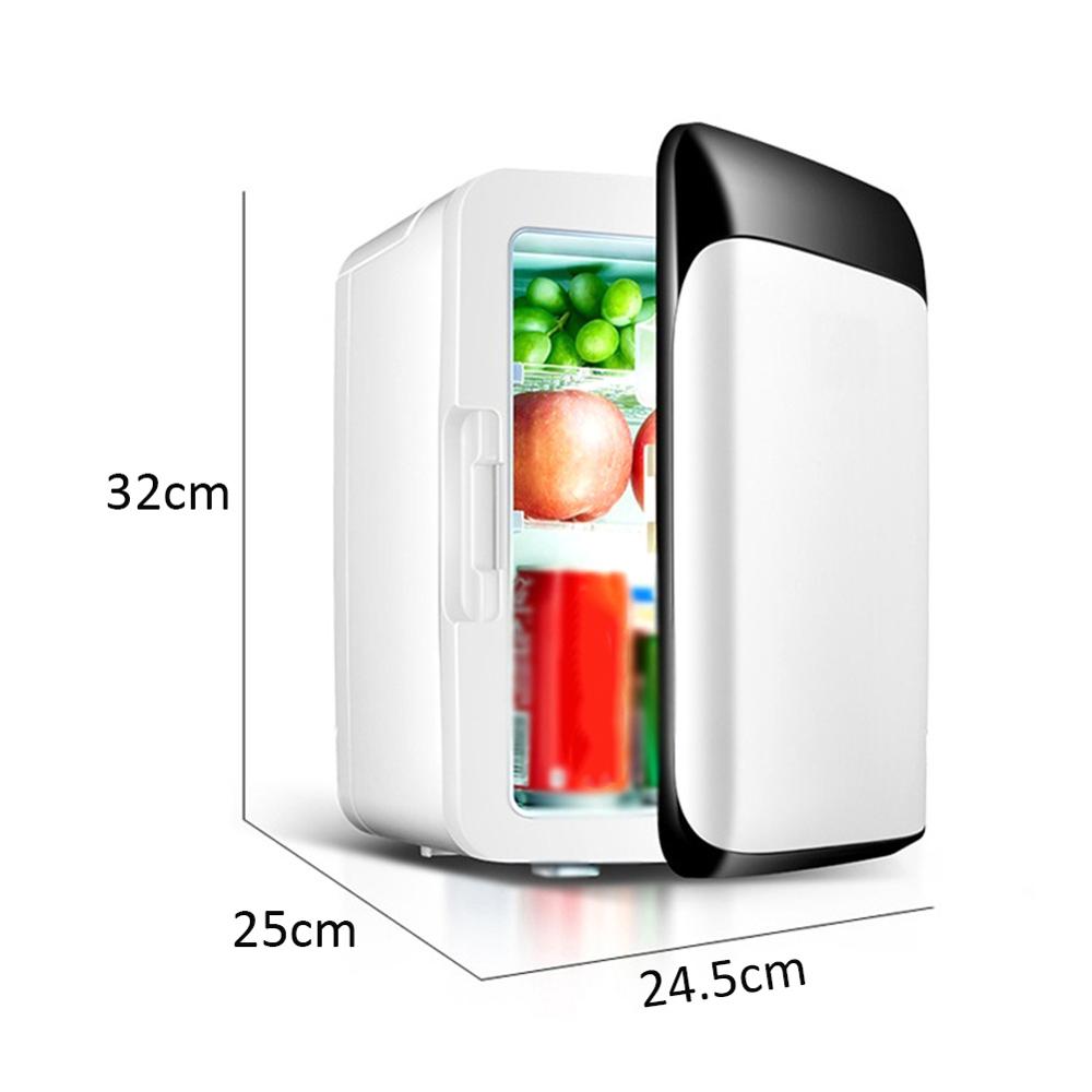10L Car Refrigerator Mini Fridge Cooler Warmer Food Fruits Beverages Cosmetics Freezer Heater For Home Office Car 12V-220V
