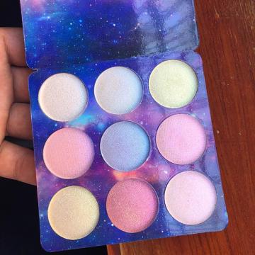 CmaaDu 9 Colors Eyeshadow Palette Shiny Matte Glitter Pigment Eye Shadow Pallete Metallic Diamond Makeup Palette TXTB1