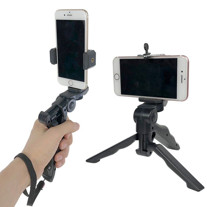 Desktop Live Mobile Phone Bracket Tripod Handheld Holder for GoPro Sports Action Camera for iPhone Samsung Smartphone Accessory