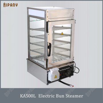 KA500L Chinese bun steamer 5 layer electric food steamer machine 500L bread dumpling food warmer stainless steel steam cooker