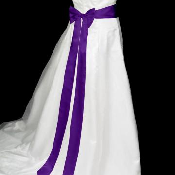 JLZXSY 2.5inch X 120inch Satin Ribbon Wedding Belt/Bridal Sash/Evening Dress Belt Duble Faced Satin Ribbon Choose Color
