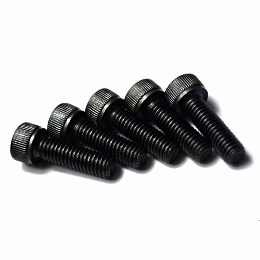 5PCS M8 Black 12.9 Cylinder Head Hex Socket Screw Cup Head Bolt M8*50/55/60/65/70/75/80/90/100mm