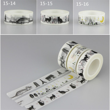 1.5cm*10m Hallowmas Cat Washi Tape Diy Decoration Scrapbooking Planner Masking Tape Adhesive Tape Kawaii Stationery