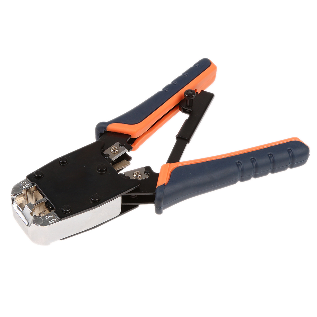 Ethernet Cable Crimping Tool RJ45 RJ12 RJ11 Crimper Cutter Stripper Tool Professional Cable Installation Crimper Crimping Tool