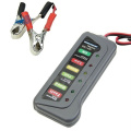 12V LED Digital Battery Tester Battery Alternator Tester with Two Clips 6 LED light display Auto Battery tester For Car Trucks