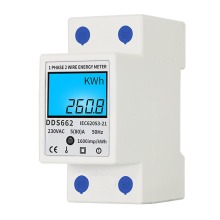 Digital Electric Energy Meter Single Phase DIN Rail Electricity Meter One Phase Two Wire Multifunction Electrical Meter