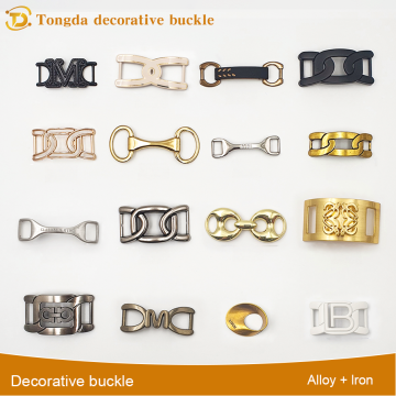 Decorative Boot Buckle in Glossy Finish for Footwear