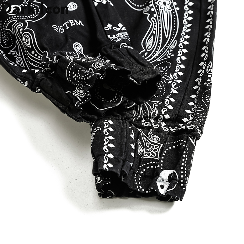 Dark Icon Bandana Jogging Pants Men Women Elastic Waist Side Pockets Men's Pants Trousers