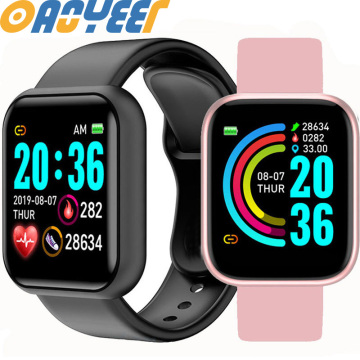 Y68 Smart Watch Men Women Blood Pressure Heart Rate Monitor Bluetooth Fitness D20 Watch Smart Bracelet For Android IOS
