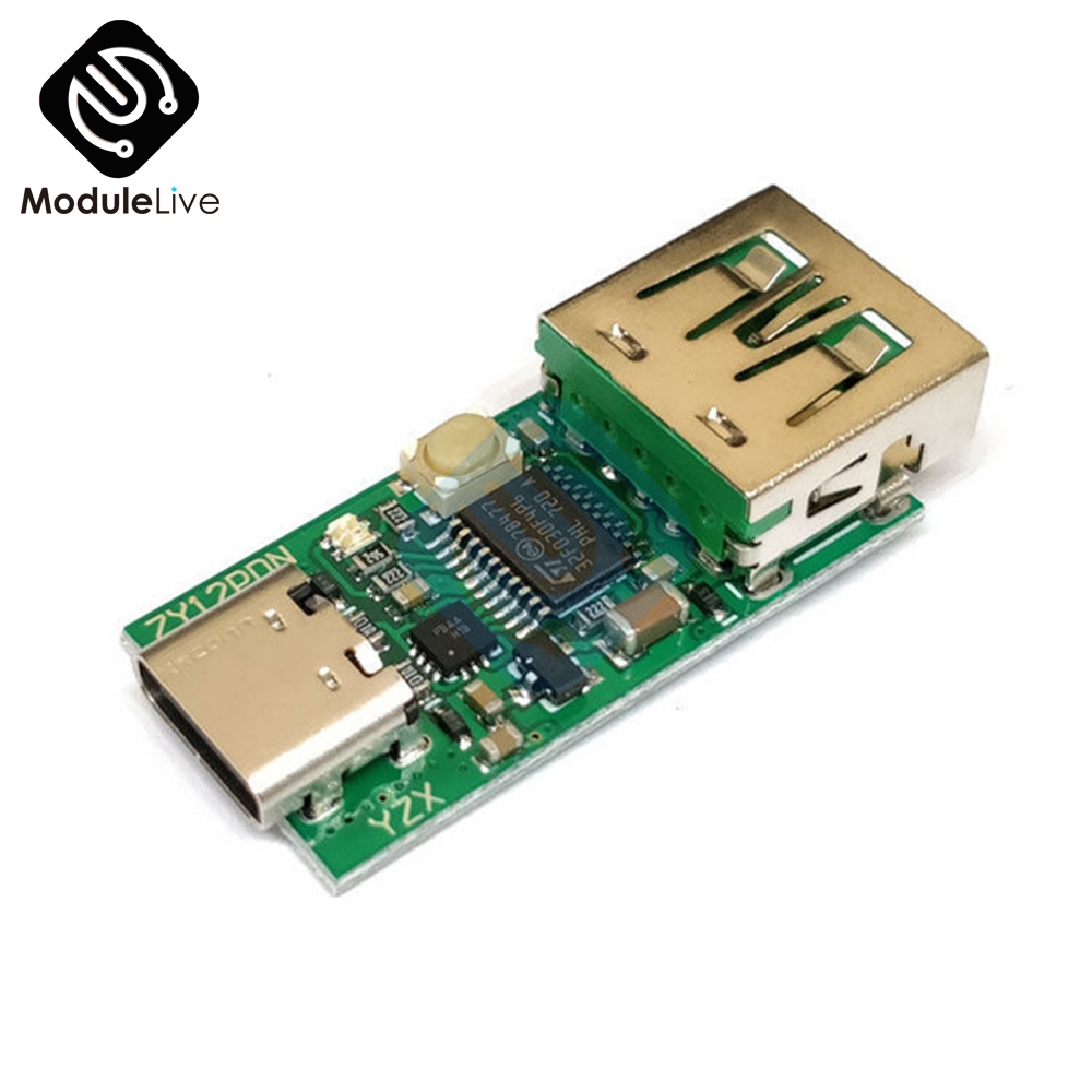 USB-C Type-C PD2.0 PD3.0 to DC Spoof Fast Charge Trigger Polling Detector Notebook Power Supply Change Module Charger Board