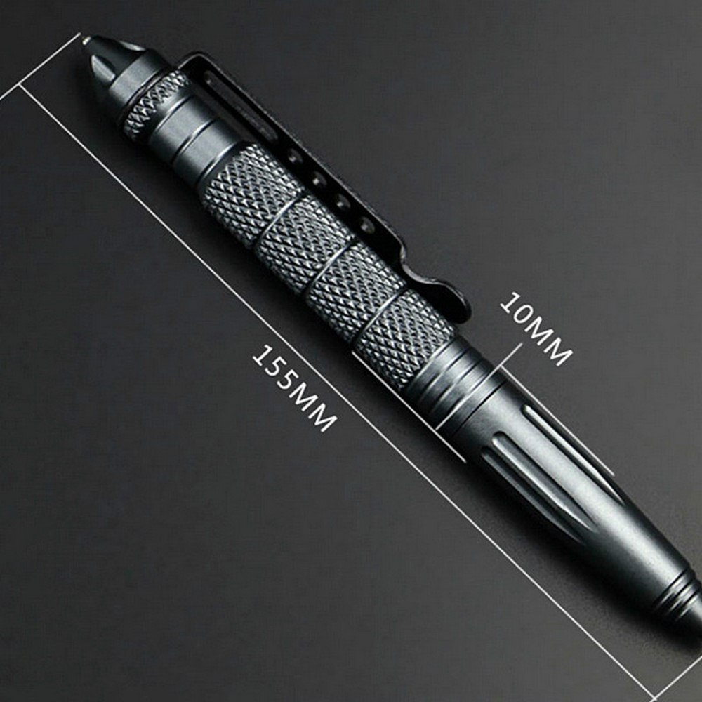 Military Tactical Pen Multifunction Self Defense Aluminum Alloy Emergency Glass Breaker Pen Outdoor EDC Security Survival Tool