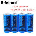 26650 3.7V 5000mAh Li-ion battery, used for security alarm LED walkie-talkie and other batteries