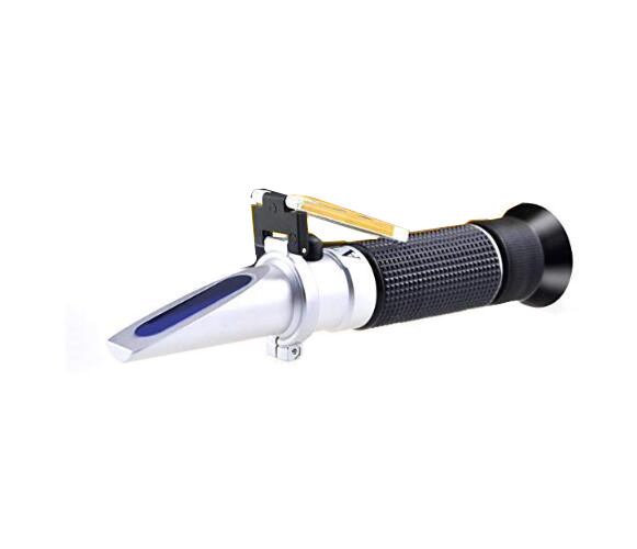 Dual Scale Refractometer 2 In 1 Brix & Salt Refractometer With ATC 0-28% Salinity Meter 0-32% Brix Tester for Brine Fruit 50%off