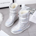 2020 New Winter fashion women boots mixed natural wool female warm boots waterproof thick fur full size silver lady snow boots