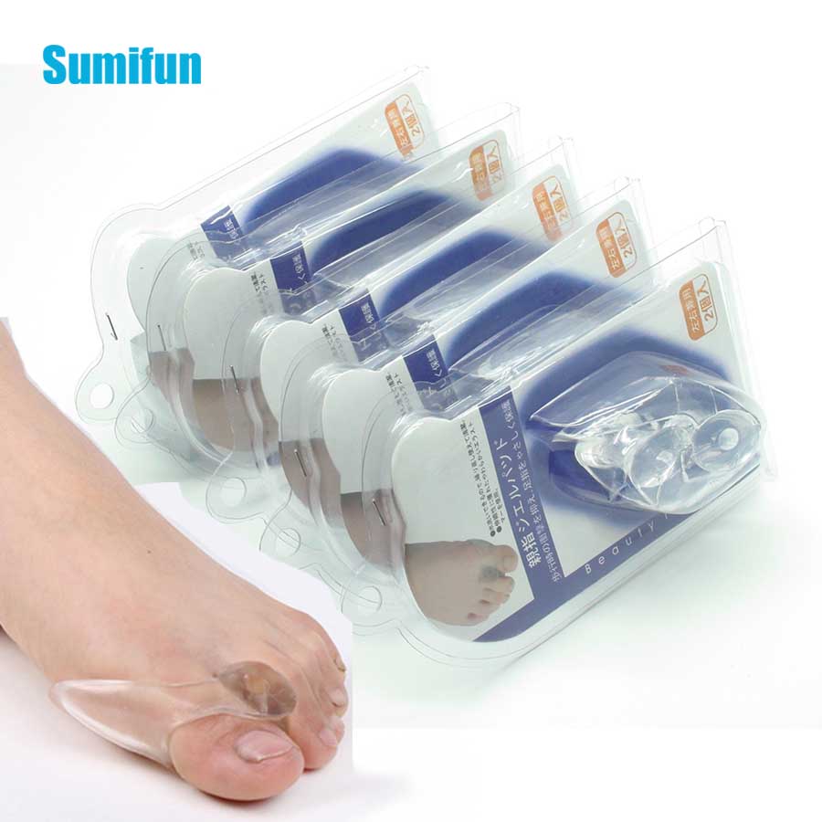2pcs Thumb Valgus Big Toe Separator Bunion Adjuster Silicone Gel Protector Pedicure Foot Tool Pain Relief Foot Care C401-old