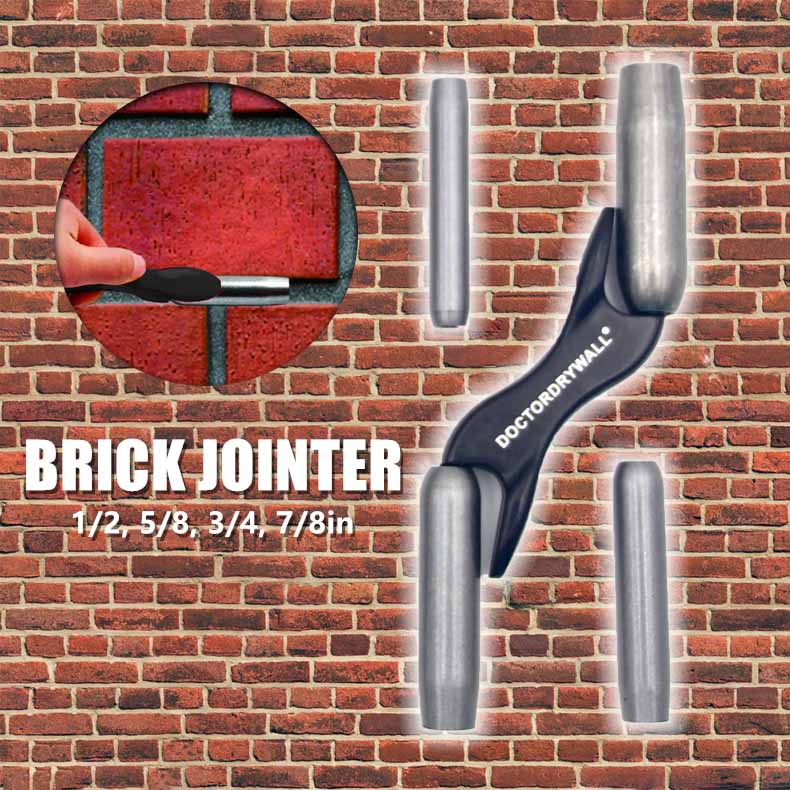 Wall Trimming Builder Handheld Brick Jointer Wall Joint Trimmer Brick Wall Beauty Stitcher Jointer Set Interchangeable Hand Tool