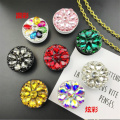 3D Bling Diamond Universal Mobile Phone Holder Round Finger Ring Grip Airbag Bracket Phone Stand Self-adhesive Grip Bracket