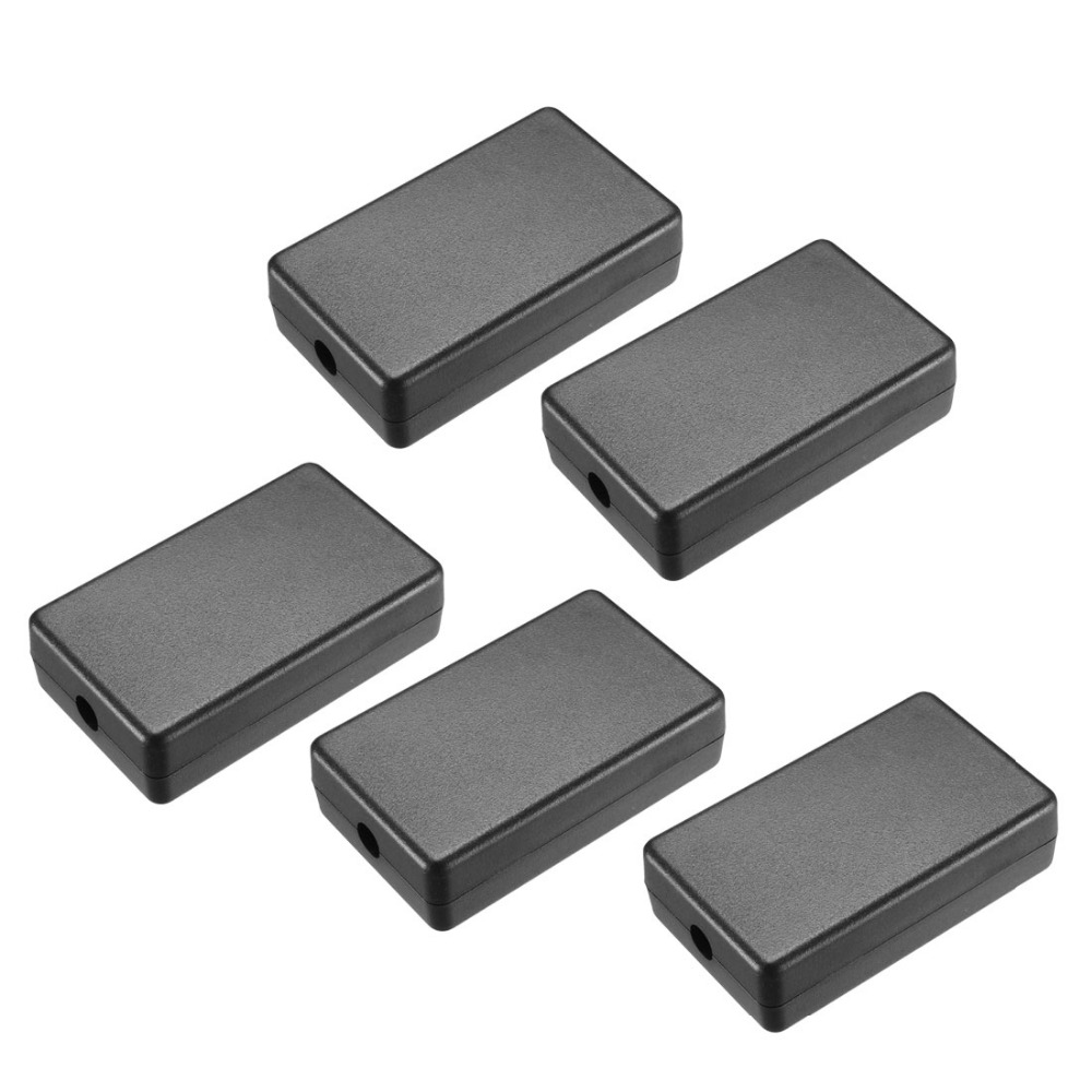 uxcell 5Pcs 60x36x17mm Electronical Plastic ABS DIY Junction Project Box Enclosure Case Black 40x20x10.5mm for outdoor indoor