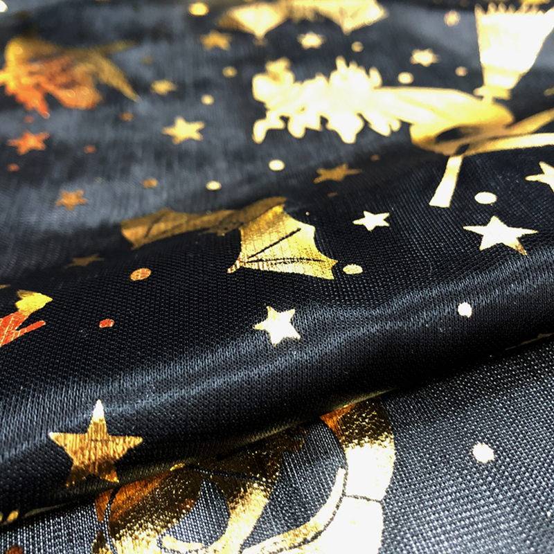100*150cm Knitting Sewing Fabric Halloween Black Cat Pumpkin Witch Ghost DIY Handmade Material Hometextile Patchwork