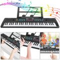 61 Keys Multi-Functional Electronic Organ Portable Digital Music Electric Keyboard with Microphone Kids Children Gift Toy