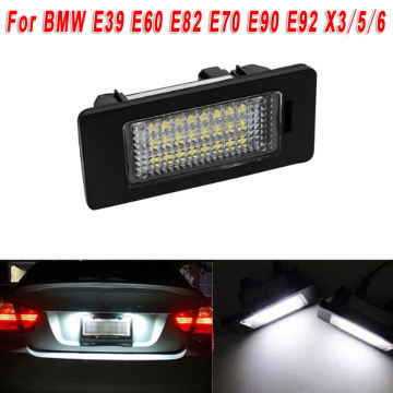 For BMW 5 Series E60 E39 E61 E70 E71 E72 E82 E84 E88 E90 E91 E92 E93 12V Car LED License Plate Light 6000K Xenon Parts 12V