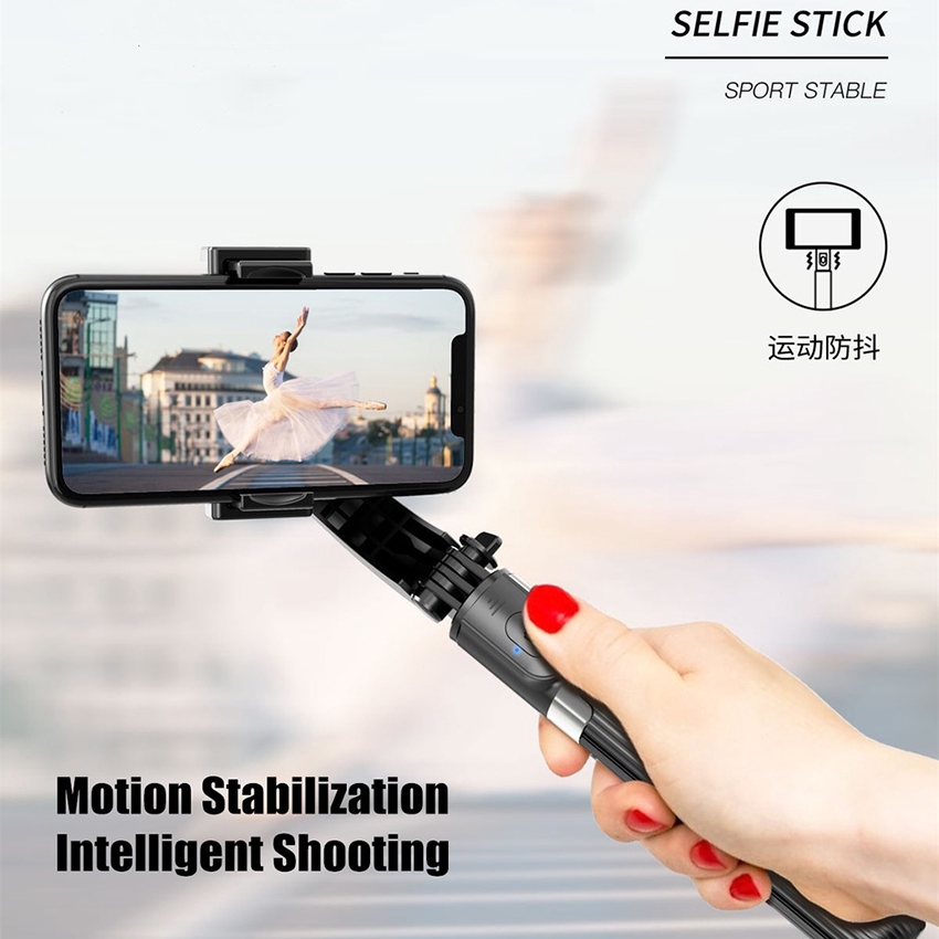 Selfie Stick Tripods Stabilizer Handheld Gimbal With Shake Wireless Bluetooth Remote Palo Extendable Foldable Monopod For Live