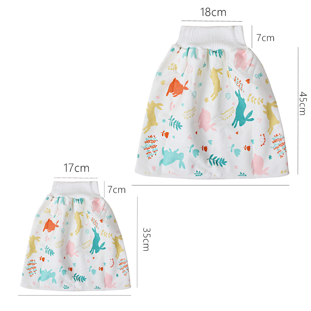 2020 Comfy children's adult diaper skirt Shorts Childrens Diaper Skirt Shorts 2 in 1 Waterproof Absorbent Cloth Diapers skirt
