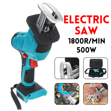 New 500W Cordless Electric Saw Reciprocating Saw Metal Cutting Wood Tool Portable Woodworking Cutters for 18V Makita Battery