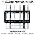 TV Wall Mount Bracket 32"-55" Tilt Bracket for TV Rack Wall Mount up to VESA 400x400mm and 110lbs LCD LED Monitor Flat Panel