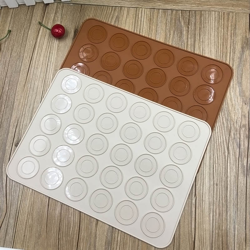 Silicone Macaron Pastry Oven Baking Mould Sheet 30-Cavity DIY Mold Baking Mat Silicone Baking Mat Bakery Tools Kitchen Supplies