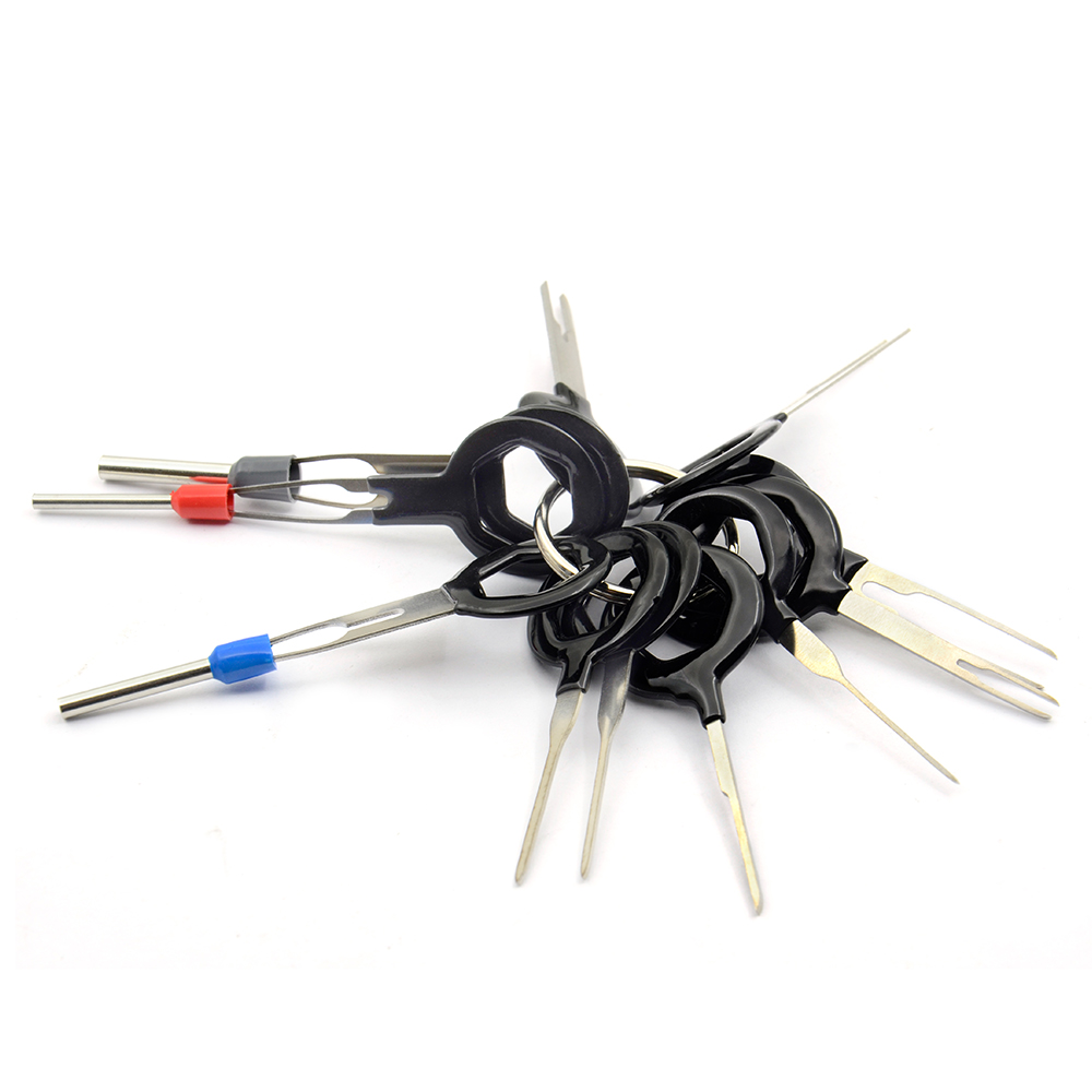 Remove Tool Set 3/8/11pcs Auto Car Plug Circuit Board Wire Harness Terminal Extraction Pick Connector Crimp Pin Back Needle