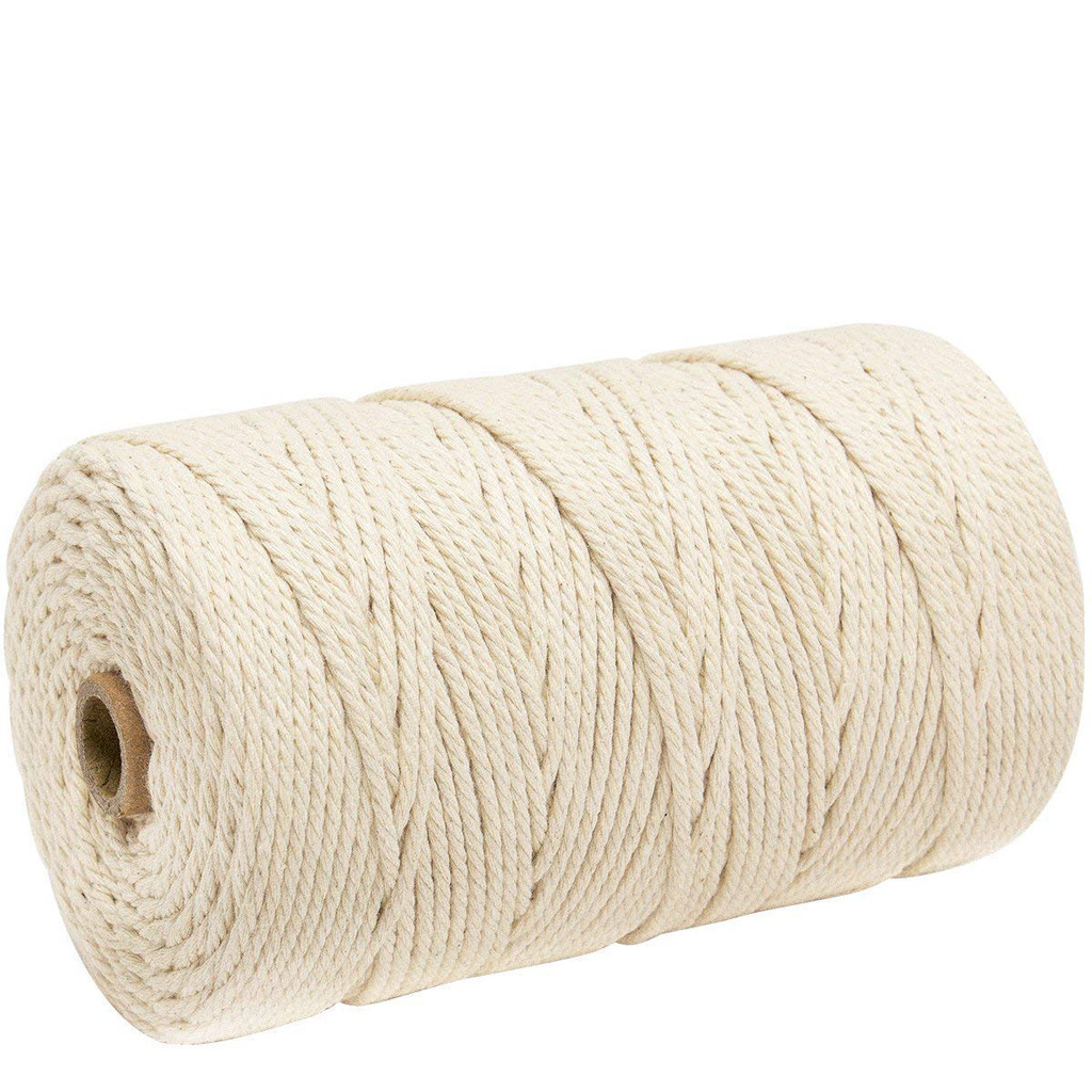 Braided Soft Twisted Cotton Rope Cord Craft Macrame String DIY Handmade Yarn Tying Thread Macrame Cord Rope 3mm x200m HOT Sale