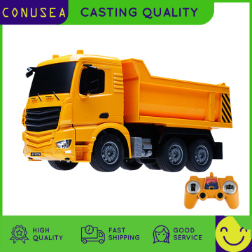 RC Engineering truck remote control Super power Dump car model Birthday electric loader car Xmas gifts Toys For Boys