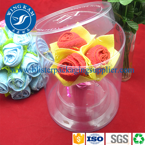 Clear tube container packaging
