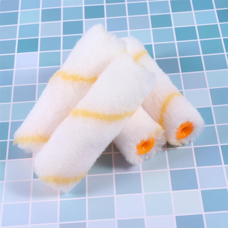 20PCS Paint Roller Cover Mini Rollers Cover Polyester Roller Sleeve Decorators Brush Smooth Tools No Handle