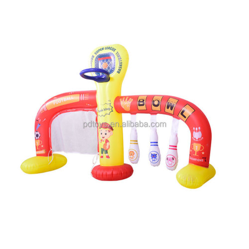 Customized sports children 3in1 inflatable football bowling for Sale, Offer Customized sports children 3in1 inflatable football bowling