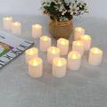 12pcs Irregular LED Flickering Tea Light Warm White Flameless Fake Candle Party Wedding Festival Proposal Decoration Candles