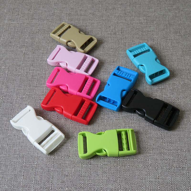 5pcs/lot 20mm colourful Plastic clasp release buckle strap belt buckle for bag pet dog collar necklace bracelet sewing accessory