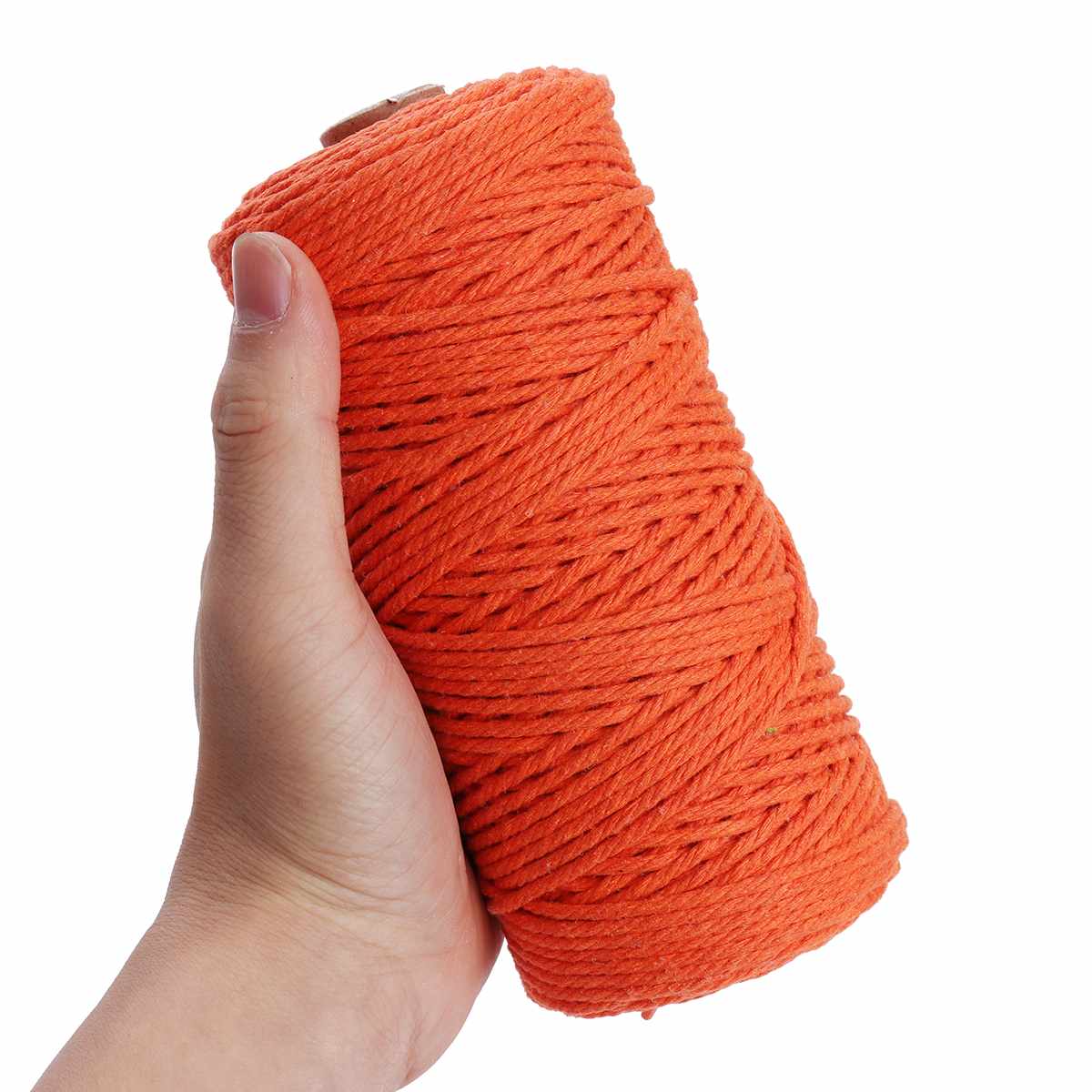 5 Color 100M 109yards Colorful DIY Long Macrame Cotton Twisted Cord Rope 3mm Hand Crafts String Braided Wire