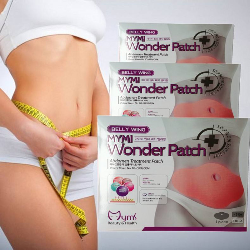 200pcs=20 boxes Hot selling Mymi Wonder Patch Quick Slimming Patch Anti Cellilite Face Lift Tool Belly Slim Patch Fat Burn