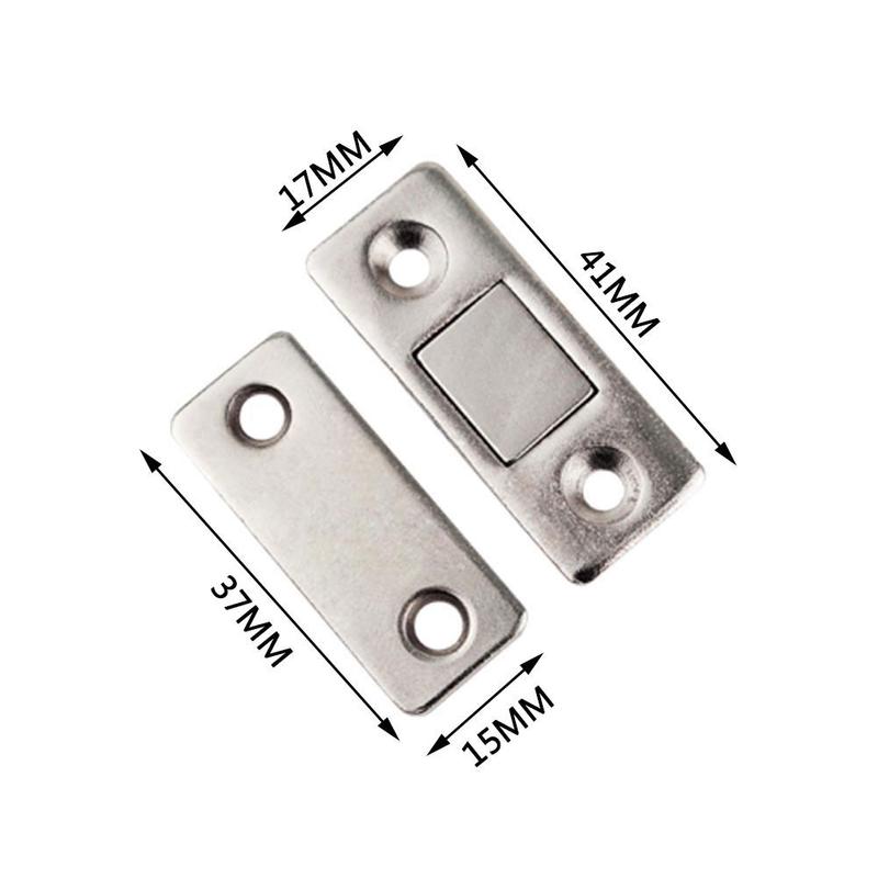Punch-free Magnetic Door Stopper Ultra-thin Invisible Door Stopper Set Closet Door Catches
