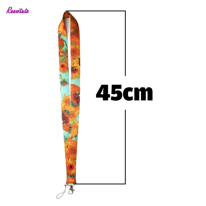 R0016 Ransitute Van Gogh Mobile Phone Straps Neck Lanyards For Keys ID Card Mobile Phone USB Holder Hang Rope Webbing