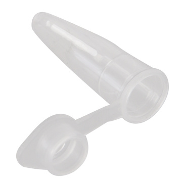 1000 Pcs 0.2ml Round Bottom Centrifuge Tubes w Attached Caps Clear White