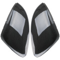 2 Pcs/set Car Mirror Covers Caps RearView Mirror Case Bright Carbon Black Cover For VW Golf MK7 7.5 GTI 7 7R Auto Car-styling