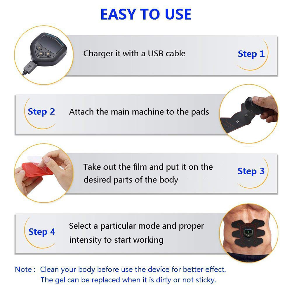 Vibration Fitness Massager Abdominal Muscle Stimulator Toner Home Gym Electrostimulation ABS Trainer EMS Training Apparatus