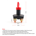 Car Battery Switch High Current Battery Disconnect Isolator Cut Off Switch For Marine Auto ATV Vehicles Interior Parts