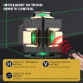 16/12 lines 4D Laser Automatic leveling Horizontal And Vertical Green Beam Tiles Floor Mult-ifunction & Remote Control