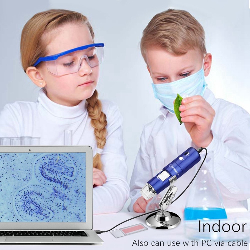 Wireless Wifi USB Digital Microscope Portable with 2MP,1080P HD,1000x nification and Mini Pocket Rechargeable Kids Microscope