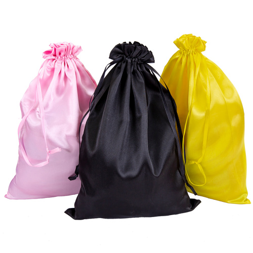 Customize Logo Silk Drawstring Pouch Satin Wig Bags Supplier, Supply Various Customize Logo Silk Drawstring Pouch Satin Wig Bags of High Quality