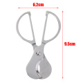 Portable Silver Cigar Scissors Cutter Stainless Steel Round Head Cigar Cutting Cutter Tool for Home Gift Decor